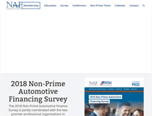 Tablet Screenshot of nafassociation.com